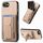 Custodia per telefono con supporto pieghevole in fibra di carbonio per iPhone 16e (cachi) Custodia per telefono con supporto pieghevole in fibra di carbonio per iPhone 16e (cachi)