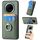 Custodia ad anello con portafoglio in fibra di carbonio per Huawei Mate 70 Pro (verde) Custodia ad anello con portafoglio in fibra di carbonio per Huawei Mate 70 Pro (verde)