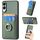 Custodia ad anello con portafoglio in fibra di carbonio per Samsung Galaxy S25 Edge 5G (verde) Custodia ad anello con portafoglio in fibra di carbonio per Samsung Galaxy S25 Edge 5G (verde)