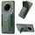 Custodia per telefono cellulare con supporto pieghevole in fibra di carbonio e elastico per Huawei Mate 70 Pro+ (verde) Custodia per telefono cellulare con supporto pieghevole in fibra di carbonio e elastico per Huawei Mate 70 Pro+ (verde)