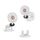 Ventilatore da tavolo pieghevole con rotazione a 360 gradi, mini ventilatore portatile ricaricabile da parete (bianco) Ventilatore da tavolo pieghevole con rotazione a 360 gradi, mini ventilatore portatile ricaricabile da parete (bianco)
