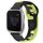 Per cinturino in silicone bicolore Garmin Venu SQ da 20 mm (nero + verde)