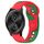 Per cinturino in silicone bicolore Garmin VivoMove Style da 20 mm (rosso + verde) Per cinturino in silicone bicolore Garmin VivoMove Style da 20 mm (rosso + verde)