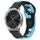 Per cinturino in silicone bicolore Garmin VivoMove Luxe da 20 mm (nero + blu) Per cinturino in silicone bicolore Garmin VivoMove Luxe da 20 mm (nero + blu)