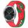 Per cinturino in silicone bicolore Garmin VivoMove Luxe da 20 mm (rosso + verde) Per cinturino in silicone bicolore Garmin VivoMove Luxe da 20 mm (rosso + verde)