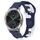 Per cinturino in silicone bicolore Garmin VivoMove Luxe da 20 mm (blu + bianco) Per cinturino in silicone bicolore Garmin VivoMove Luxe da 20 mm (blu + bianco)