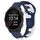 Per cinturino in silicone bicolore Garmin Forerunner 245 da 20 mm (blu + bianco) Per cinturino in silicone bicolore Garmin Forerunner 245 da 20 mm (blu + bianco)