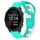Per cinturino in silicone bicolore Garmin Forerunner 245 da 20 mm (ciano + bianco) Per cinturino in silicone bicolore Garmin Forerunner 245 da 20 mm (ciano + bianco)