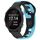 Per cinturino in silicone bicolore Garmin Forerunner 245 Music da 20 mm (nero + blu) Per cinturino in silicone bicolore Garmin Forerunner 245 Music da 20 mm (nero + blu)