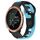 Per cinturino in silicone bicolore Garmin Forerunner 645 da 20 mm (nero + blu) Per cinturino in silicone bicolore Garmin Forerunner 645 da 20 mm (nero + blu)