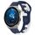 Per Huawei Watch GT3 Pro 43mm 20mm cinturino in silicone bicolore (blu + bianco) Per Huawei Watch GT3 Pro 43mm 20mm cinturino in silicone bicolore (blu + bianco)