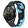 Per Huawei Watch GT3 42mm 20mm cinturino in silicone bicolore (nero + blu) Per Huawei Watch GT3 42mm 20mm cinturino in silicone bicolore (nero + blu)