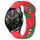 Per Huawei Watch GT3 42mm 20mm cinturino in silicone bicolore (rosso + verde) Per Huawei Watch GT3 42mm 20mm cinturino in silicone bicolore (rosso + verde)