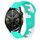 Per Huawei Watch GT3 42mm 20mm cinturino in silicone bicolore (ciano + bianco) Per Huawei Watch GT3 42mm 20mm cinturino in silicone bicolore (ciano + bianco)