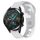 Per Huawei Watch GT2 42mm 20mm cinturino in silicone bicolore (grigio + bianco) Per Huawei Watch GT2 42mm 20mm cinturino in silicone bicolore (grigio + bianco)