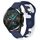 Per Huawei Watch GT2 42mm 20mm cinturino in silicone bicolore (blu + bianco) Per Huawei Watch GT2 42mm 20mm cinturino in silicone bicolore (blu + bianco)