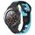 Per Huawei Watch 2 cinturino in silicone bicolore da 20 mm (nero + blu)