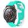 Per Huawei Watch 2 cinturino in silicone bicolore da 20 mm (ciano + bianco) Per Huawei Watch 2 cinturino in silicone bicolore da 20 mm (ciano + bianco)