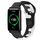 Per Honor Watch ES 20mm cinturino in silicone bicolore (nero + bianco)