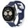 Per Huawei Watch Buds cinturino in silicone bicolore da 22 mm (blu + bianco) Per Huawei Watch Buds cinturino in silicone bicolore da 22 mm (blu + bianco)