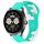 Per Huawei Watch Buds cinturino in silicone bicolore da 22 mm (ciano + bianco) Per Huawei Watch Buds cinturino in silicone bicolore da 22 mm (ciano + bianco)