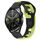 Per Huawei Watch GT3 46mm 22mm cinturino in silicone bicolore (nero + verde) Per Huawei Watch GT3 46mm 22mm cinturino in silicone bicolore (nero + verde)