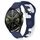 Per Huawei Watch GT3 46mm 22mm cinturino in silicone bicolore (blu + bianco) Per Huawei Watch GT3 46mm 22mm cinturino in silicone bicolore (blu + bianco)