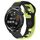 Per Huawei Watch GT Runner cinturino in silicone bicolore da 22 mm (nero + verde) Per Huawei Watch GT Runner cinturino in silicone bicolore da 22 mm (nero + verde)