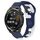 Per Huawei Watch GT Runner cinturino in silicone bicolore da 22 mm (blu + bianco) Per Huawei Watch GT Runner cinturino in silicone bicolore da 22 mm (blu + bianco)