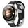 Per Huawei Watch 4 Pro cinturino in silicone bicolore da 22 mm (nero + grigio)
