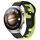 Per Huawei Watch 4 Pro cinturino in silicone bicolore da 22 mm (nero + verde)