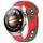 Per Huawei Watch 4 Pro cinturino in silicone bicolore da 22 mm (rosso + verde)