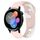Per Huawei Watch 3 cinturino in silicone bicolore da 22 mm (rosa + bianco)