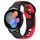 Per Huawei Watch 3 cinturino in silicone bicolore da 22 mm (nero + rosso)