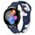 Per Huawei Watch 3 cinturino in silicone bicolore da 22 mm (blu + bianco)
