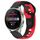 Per Huawei Watch 3 Pro cinturino in silicone bicolore da 22 mm (nero + rosso)