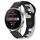 Per Huawei Watch 3 Pro cinturino in silicone bicolore da 22 mm (nero + grigio)