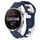 Per Huawei Watch 3 Pro cinturino in silicone bicolore da 22 mm (blu + bianco)