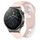 Per Huawei GT2 Pro cinturino in silicone bicolore da 22 mm (rosa + bianco)