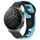 Per Huawei GT2 Pro cinturino in silicone bicolore da 22 mm (nero + blu)