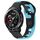 Per Honor Watch GS Pro 22mm cinturino in silicone bicolore (nero + blu)