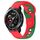 Per Honor Watch GS Pro 22mm cinturino in silicone bicolore (rosso + verde) Per Honor Watch GS Pro 22mm cinturino in silicone bicolore (rosso + verde)