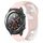 Per Honor Magic Watch 2 46mm 22mm cinturino in silicone bicolore (rosa + bianco) Per Honor Magic Watch 2 46mm 22mm cinturino in silicone bicolore (rosa + bianco)