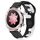 Per Honor Watch Dream 22mm cinturino in silicone bicolore (nero + bianco)