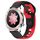 Per Honor Watch Dream 22mm cinturino in silicone bicolore (nero + rosso)