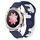 Per Honor Watch Dream 22mm cinturino in silicone bicolore (blu + bianco)