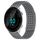 Per cinturino in silicone traspirante con punti 3D Garmin Forerunner 55, fori da 20 mm (grigio)