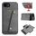 Custodia per iPhone 16e con doppia fibbia e slot per carte, in PU + TPU (grigio) Custodia per iPhone 16e con doppia fibbia e slot per carte, in PU + TPU (grigio)
