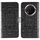 Custodia in pelle per telefono Honor Magic7 Lite con motivo a rilievo Sun Mandala (nera) Custodia in pelle per telefono Honor Magic7 Lite con motivo a rilievo Sun Mandala (nera)
