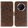Custodia in pelle per telefono Honor Magic7 Lite con motivo a rilievo Sun Mandala (marrone) Custodia in pelle per telefono Honor Magic7 Lite con motivo a rilievo Sun Mandala (marrone)